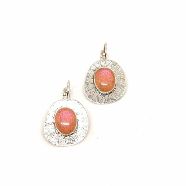 Grandes Boucles d’Oreilles Soleil (Copie) - bo soleil rose