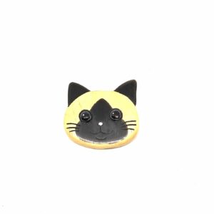 broch chat noir et blanc