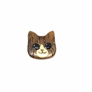 chat bicole marron