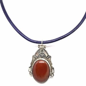 collier cordon bleu cornaline